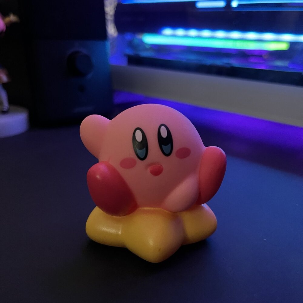 Cute Kirby Mini Figure on a Star